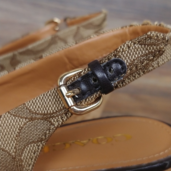 Coach Ferry Signature Platform Wedge Heels - Picture 7 of 14